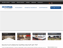 Tablet Screenshot of hotel-seligweiler-ulm.de